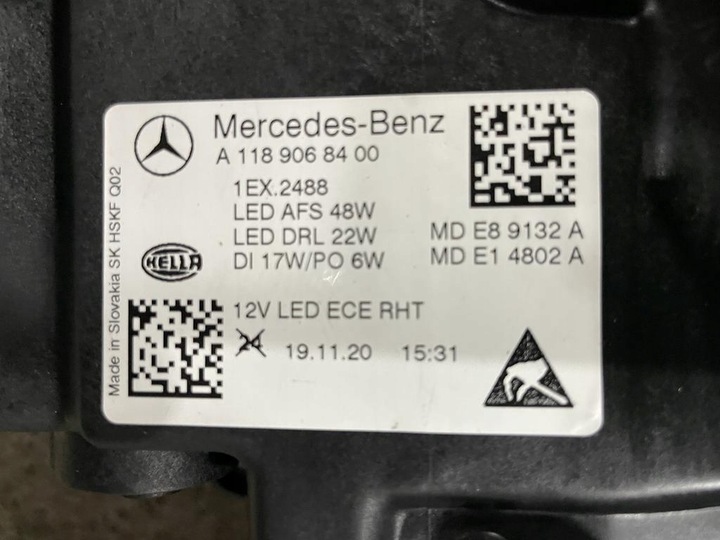 фото №15, Mercedes cla w118 performance лампа ліва права