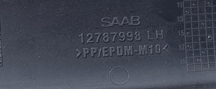 фото №8, Saab 9-3 ii молдинг бампера левые перед 12787998 un-312