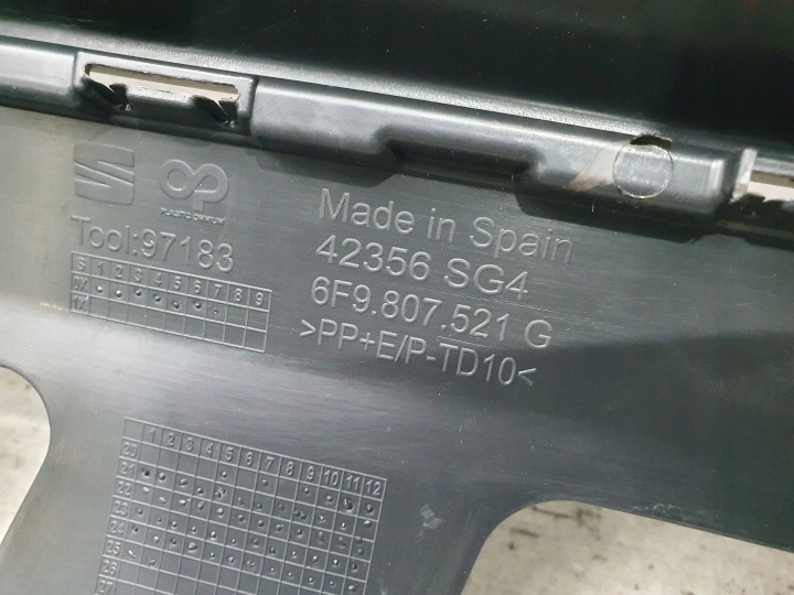 фото №10, Seat arona 6f9 рестайлинг 21- задний бампер 6f9807521g