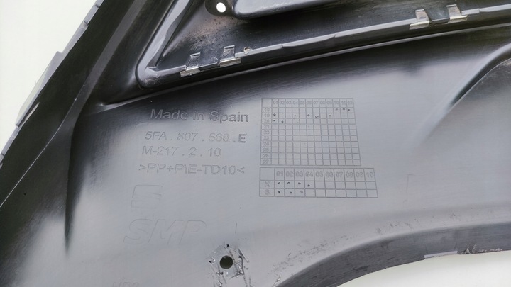 фото №7, Seat leon iv 4 hb fr спойлер накладка бампера зад задня le-c198