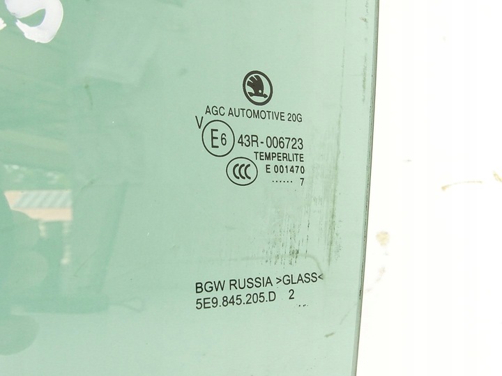 фото №2, Стекло дверь левый зад левая задняя skoda octavia iii 5e универсал 5e9845205d