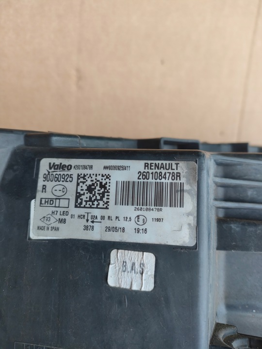 фото №14, Renault megane iv фара правая передняя led 260108478r
