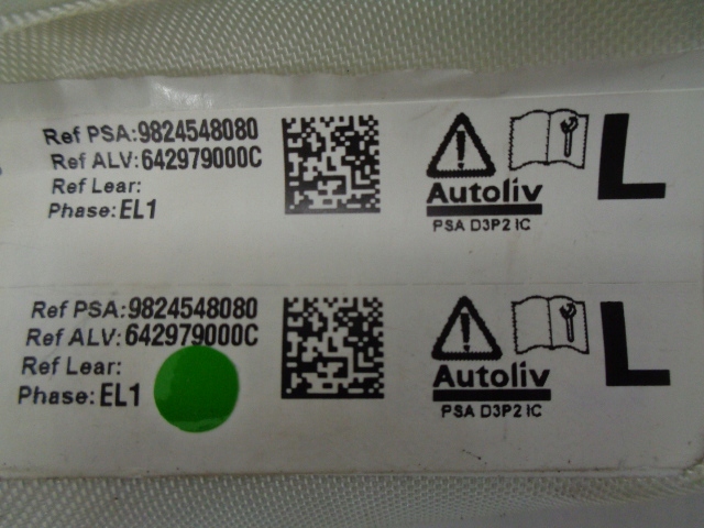 фото №7, Ds3 crossback шторка air bag ліва нова