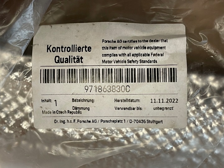 фото №9, Porsche panamera 971 захист термічна 971863830