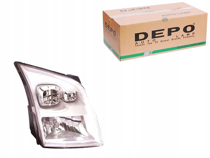 фото №1, Depo фара ford transit h4 06-14 pr przezroczy