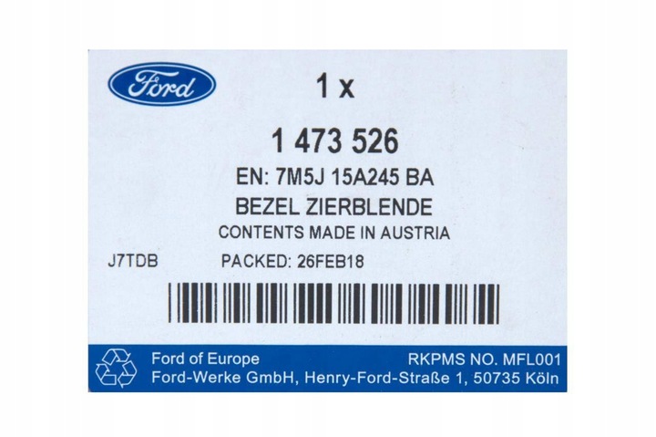 фото №12, Решётка галоген левого ford focus c-max 2007-2011 _1473526 _ 7m5j-15a245-ba
