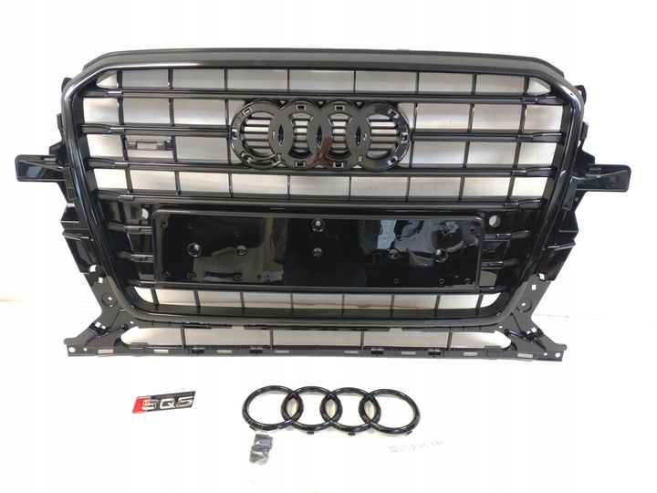 фото №11, Sq5 нова решітка радіатор решітка радіатора audi q5 8r0 рестайлінг 2012-16 повний чорний s-line