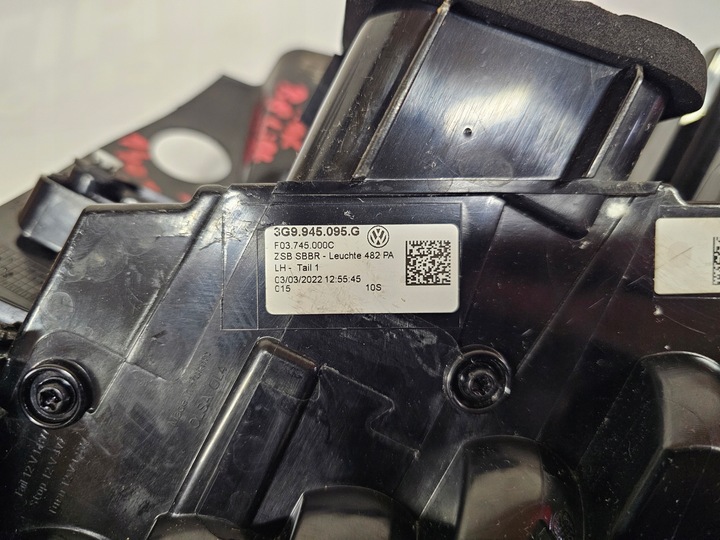 фото №14, Volkswagen passat b8 універсал рестайлінг лампа ліва задня зад w крило 3g9945095g