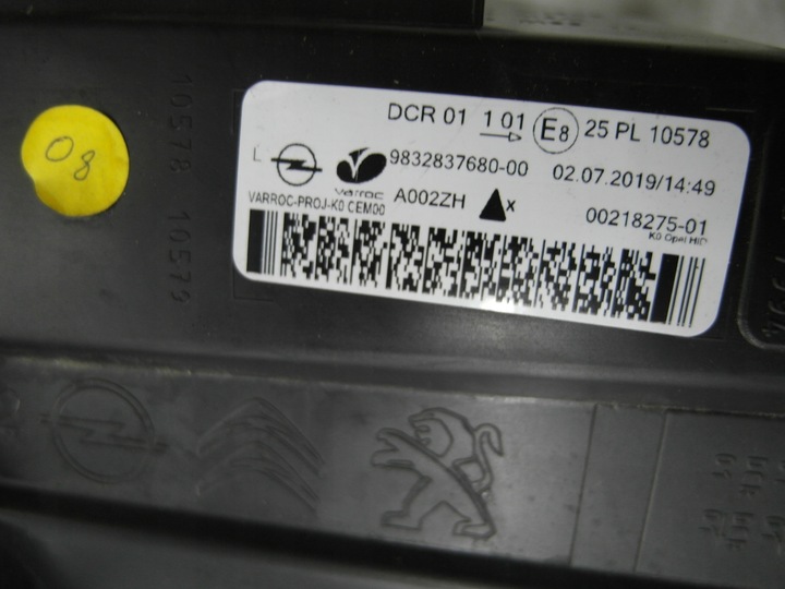 фото №8, Opel vivaro iii zafira d ксенон лампа передняя левая