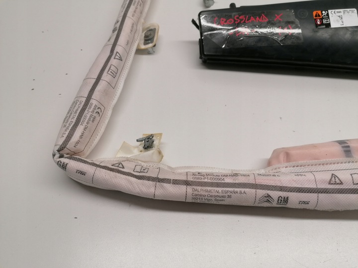 фото №5, Opel crossland x шторка ліва подушка сидіння подушка безпеки оригінал 2017-