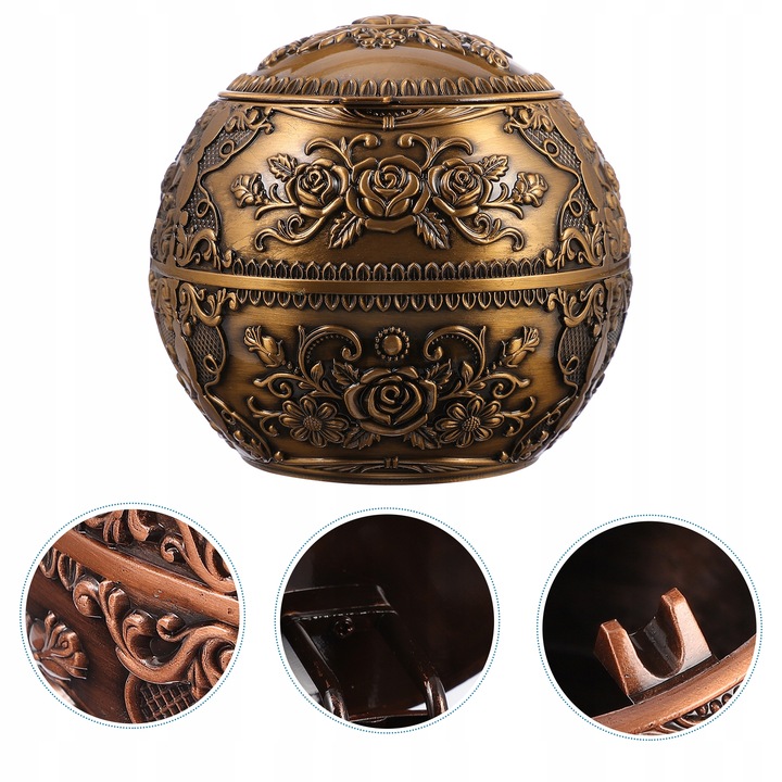 фото №12, 1 szt. європейська вінтажний креативна попільничка домашня антимошкарна декор попільнички