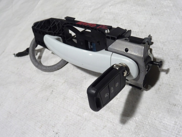 фото №3, Ручка зовнішня двері перед ліва з ключем skoda rapid 5ja 12-19 lf9f