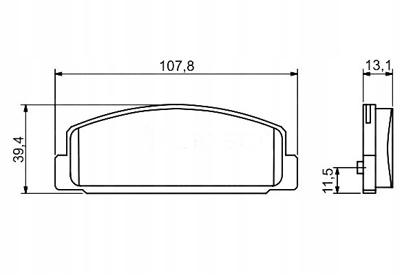 фото №15, Тормозные колодки тормозные bp955 mazda 323/6/626/premacy kpl bosch