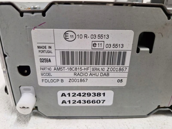 фото №7, Ford c-max ii mk2 focus iii mk3 тюнер cd радио заводские am5t-18c815-hf