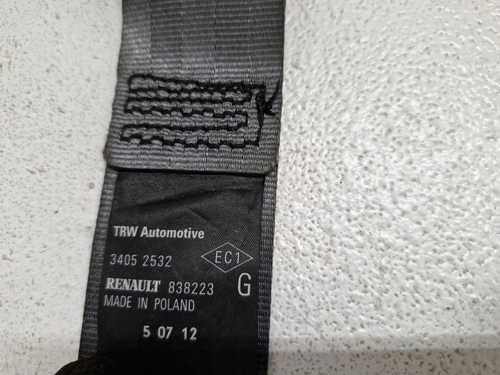 фото №9, Renault clio 3 iii pas безпеки лівий перед переднє 838223g 34026423