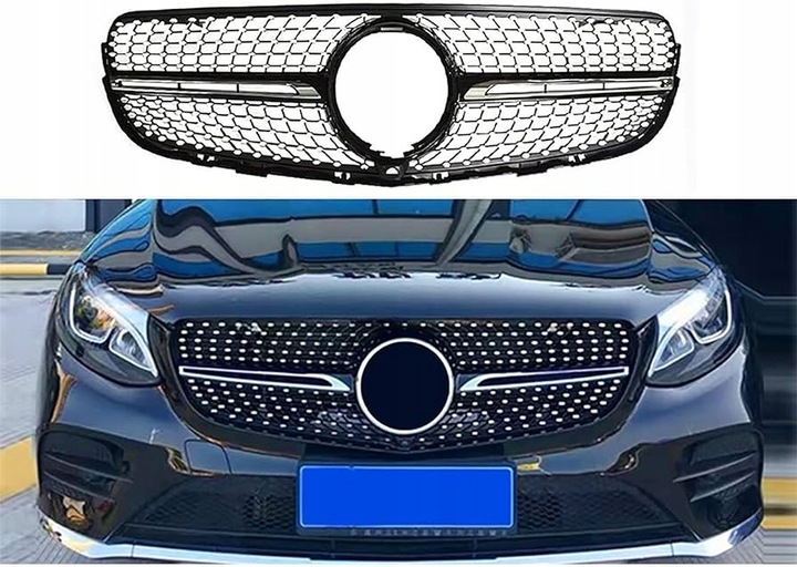 фото №1, Mercedes glc w253 решітка радіатора diamond amg