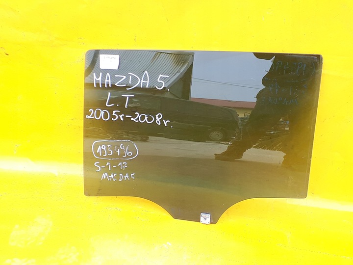 фото №2, Стекло дверь левый зад mazda 5 05-08r тонированная