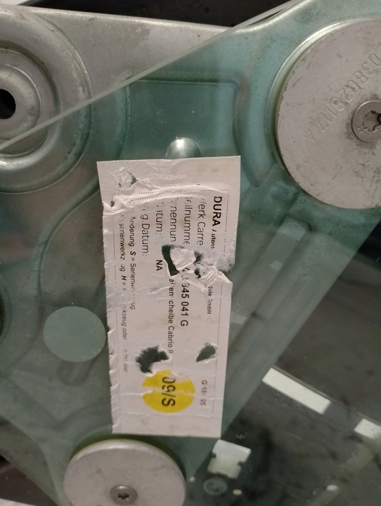 фото №11, Скло механізм підйомник вікна правий зад vw eos 1