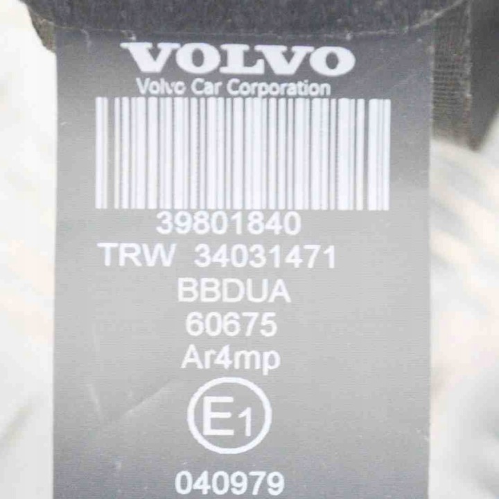 фото №7, Pas безопасности заднее левое volvo xc60 34060406 34031471 39801840 3113059