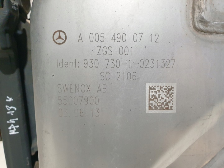 фото №7, Actros mp4 arocs antos євро 5 v каталізатор глушник 0054900712 400 tyś km