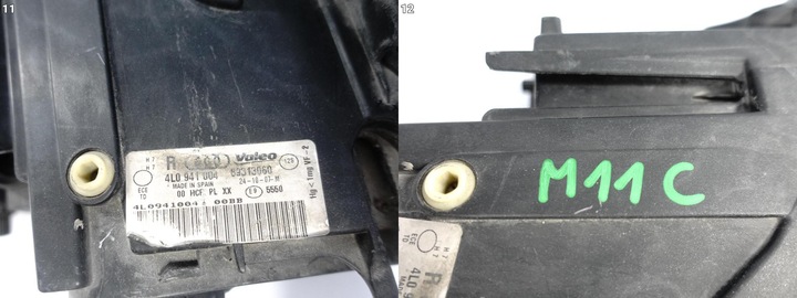 фото №12, Audi q7 4l0 05-09 лампа права звичайна галоген eu