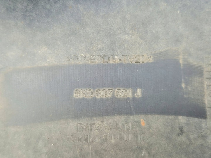 фото №9, Audi a4 b8 рестайлінг 12- дифузор спойлер бампера заднього s-line 8k0807521j
