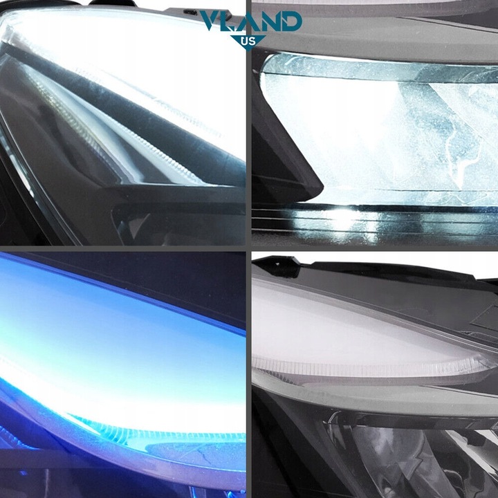 фото №7, Tesla модель 3 2017-23 лампа лампы перед led vland