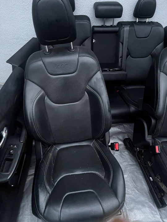 фото №8, Jeep cherokee kl сидіння диван обшивки шкіра