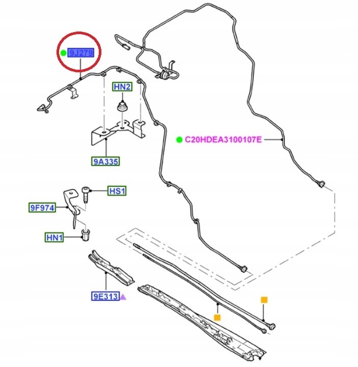 фото №11, Шланг паливний mondeo mk4 s-max /gal 2,0 ben. _ 1523195 _ 6g91-9j280-bg