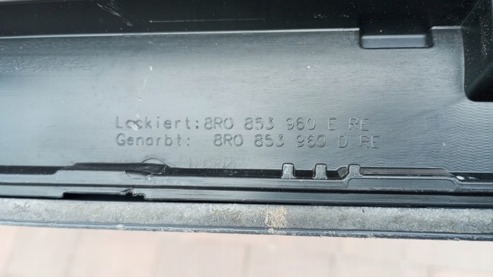 фото №3, Audi q5 8r 8r0---listwa дверь правые перед 8r0853960e/d