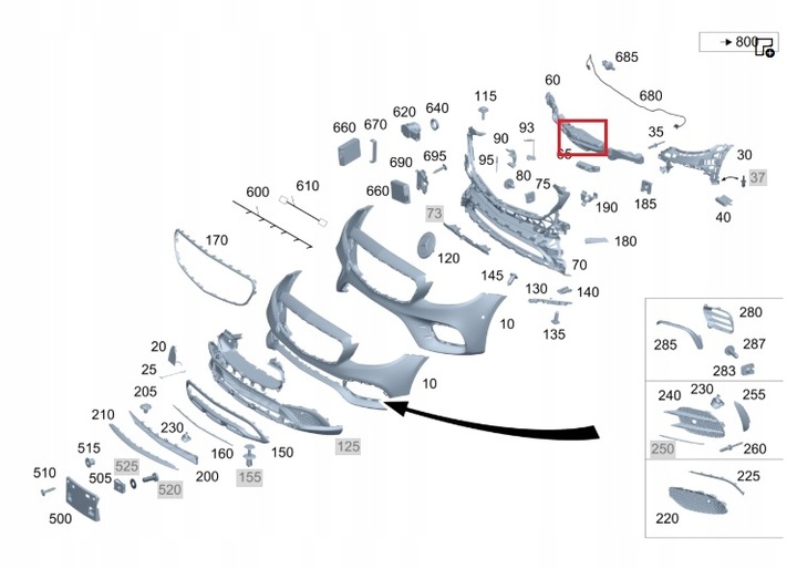 фото №2, Mercedes e-klasa w213 абсорбер бампера перед оригинальный номер
