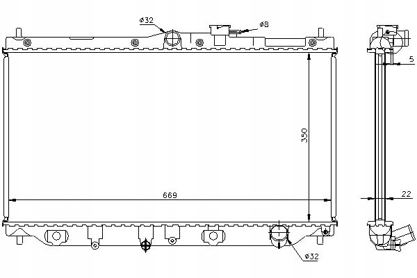 фото №13, Радіаторів двигуна nissens 62279a 19010p45g01