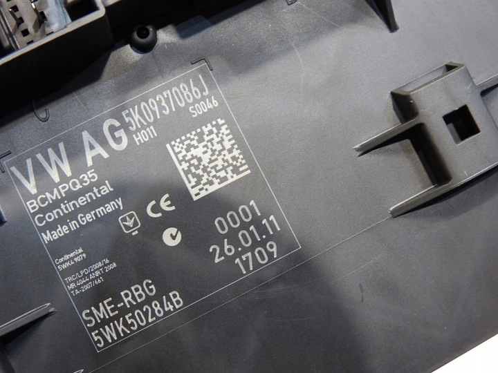 фото №8, Комп'ютер набір стартовий імобілайзер vw sharan ii 2.0 tdi 03l906018g 5k0937086j