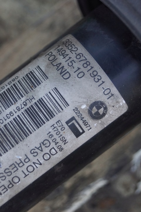 фото №11, Амортизаторы зад bmw x5 e70 6781932 6781931 kpl