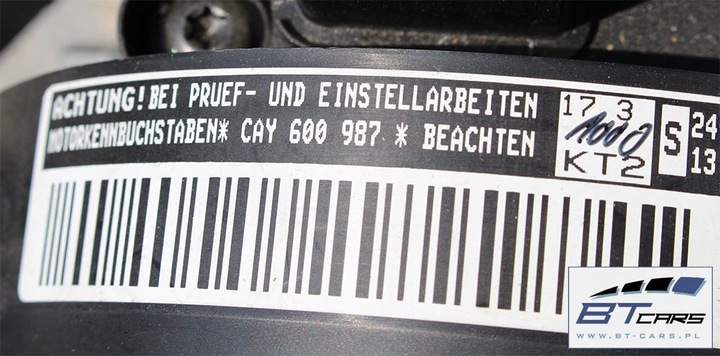 фото №6, Vw двигун 1.6 tdi cay cayc 77 kw 105 km дизель пробіг 63 km. skoda seat a