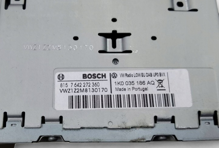 фото №7, Радіо автомобільні volkswagen passat b7 2012 1k0035186aq