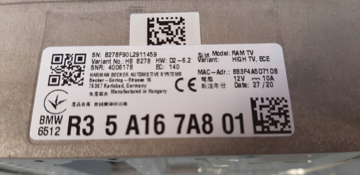 фото №10, Усилитель модуль harman becker ram high tv ece bmw g20 g30 g07 g11 5a167a8