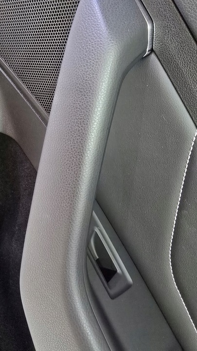 фото №10, Vw passat b8 оббивка боковина двері правий перед шкіра чорна ambiente gan