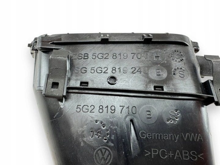 фото №7, Volkswagen golf vii 2015 насадки / решётки воздуховод панели распределительной