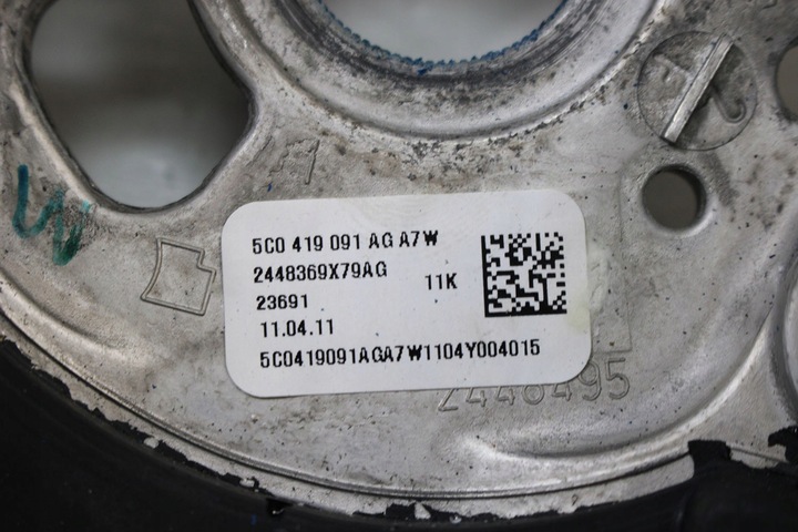 фото №9, Vw the new beetle руль 5c0419091ag 5c 5c0 419 091 ag кожа a7w серебряный
