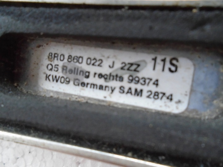 фото №6, Рейлинги крышные 8r0860022j audi q5