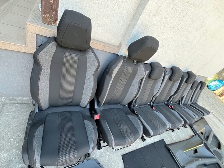 фото №6, Сиденья диван обшивки ремни болты peugeot 5008 ii 7 человек комплект