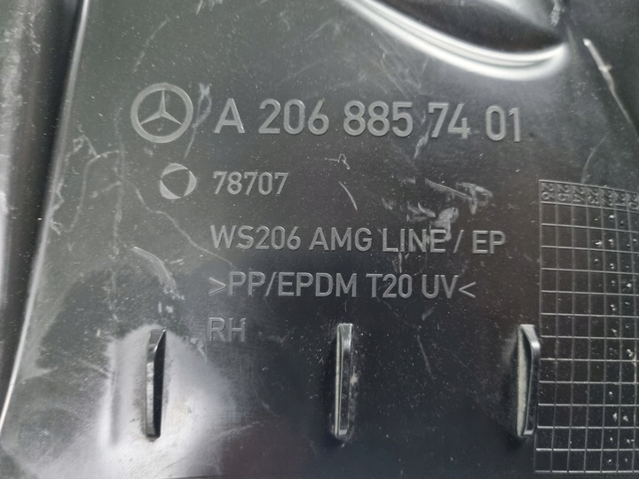 фото №9, Mercedes w206 ковзун бампера перед правий лівий a2068857301 a2068857401