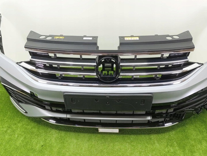 фото №11, Vw tiguan ii рестайлінг allspace r-line 5nn бампер перед передній решітка led