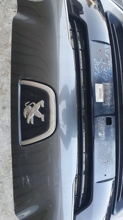 фото №8, Peugeot 308 1 i рестайлинг led 11-13 бампер переднее перед $