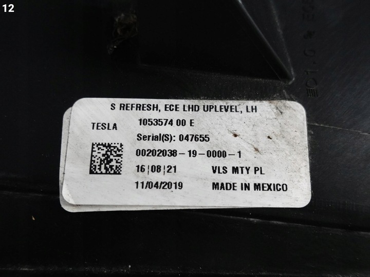 фото №13, Tesla модель s 16-21 рестайлинг полный led лампа левая перед европа