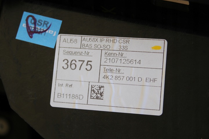 фото №7, Консоль панель англичанин audi a7 rs7 4k c8 4k2857001d