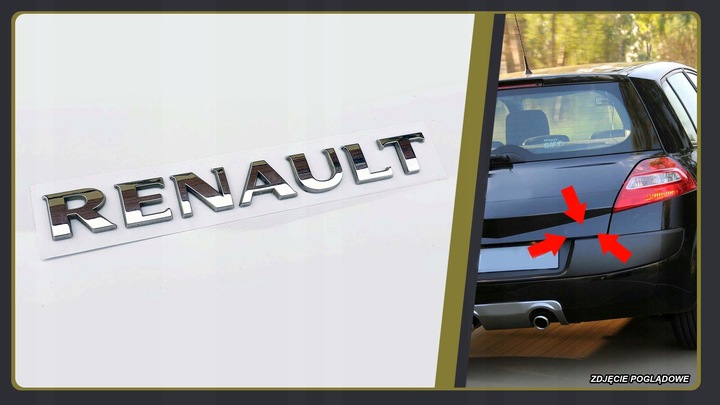 фото №1, Renault megane 2 ii емблема задньої кришки багажника надпис