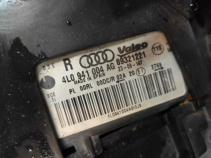 фото №16, Audi q7 4l рестайлинг лампа перед ксенон led левая lub правая uk оригинал