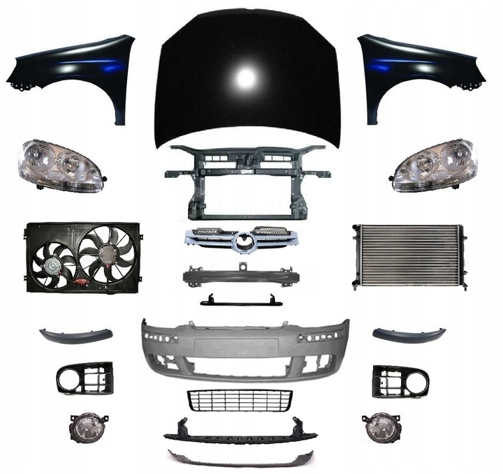 фото №1, Бампер golf 5 vprzód pas капот крило лампа